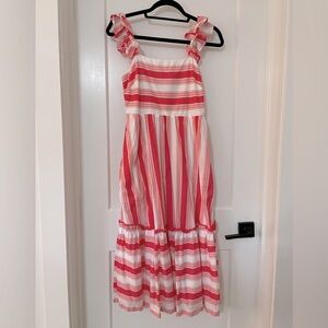 J Crew striped midi dress size 4